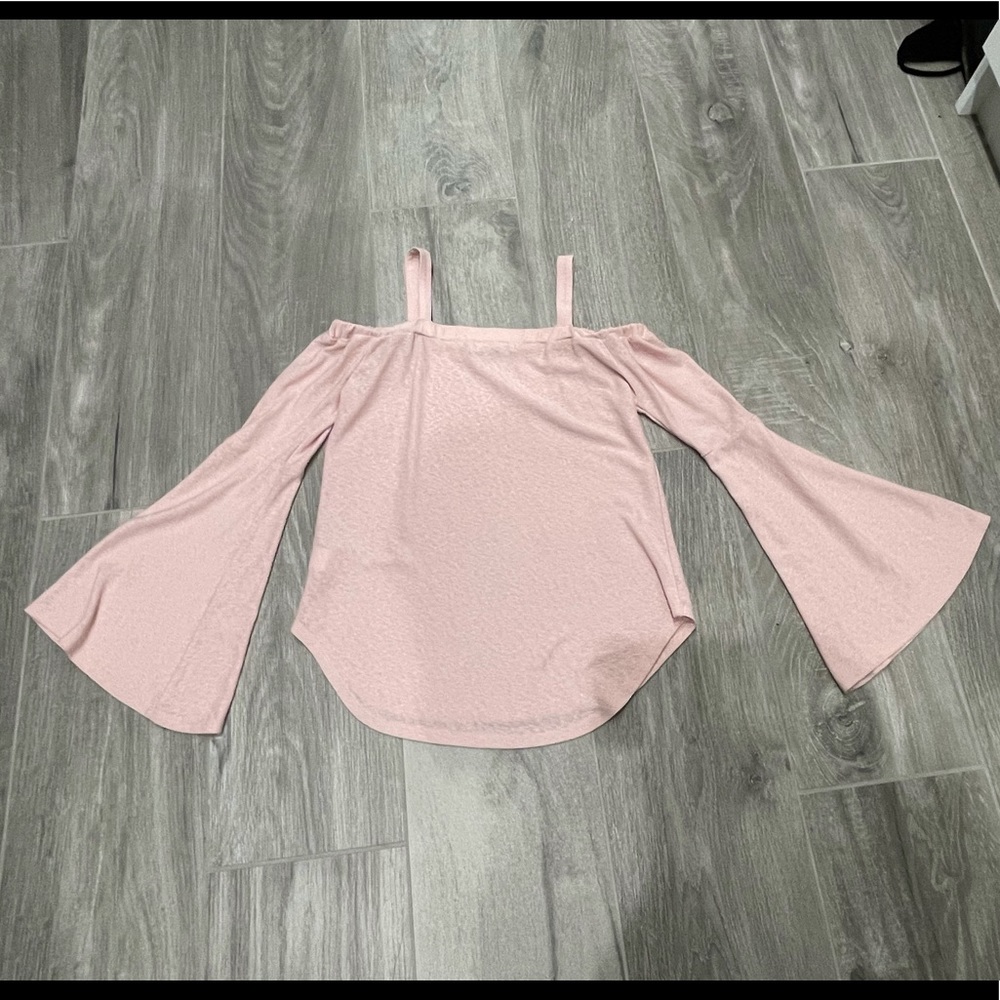 Red Haute pink off the shoulder top- XS